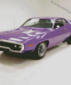 Purple 1971 Roadrunner Diamond Painting