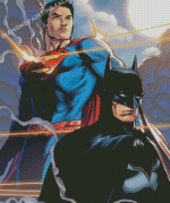Batman And Superman Heroes Diamond Painting
