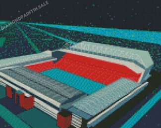 Illustration Anfield Stadium Diamond Painting