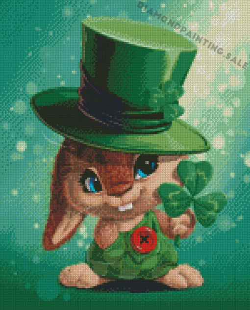 Leprechaun Rabbit Diamond Painting