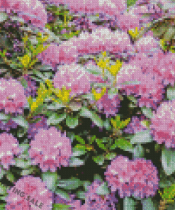 Purple Rhododendron Diamond Painting