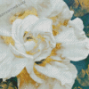 White Gold Flower Diamond Painting