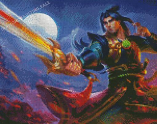 Zhin Paladin Diamond Painting