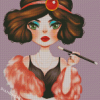 Flapper Girl Art Diamond Painting