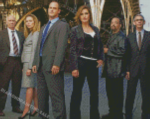 Law And Order Characters Diamond Painting