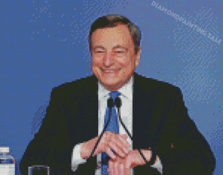 Mario Draghi Smiling Diamond Painting