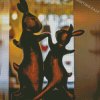 Rabbit Couple Dancing Diamond Painting