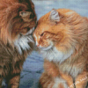 Two Orange Kitties Diamond Painting
