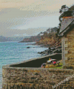 Aesthetic Cottage By The Sea Diamond Painting
