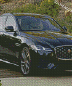 Black Jaguar Xf Car Diamond Painting