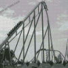 Black And White Roller Coaster Diamond Painting