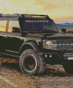 Black Ford Bronco Car Diamond Painting