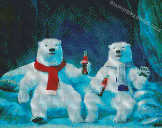 Coca Cola Bears Animal Diamond Painting