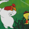 Looney Tunes Leghorn Foghorn Cartoon Diamond Painting