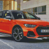 Orange Audi A1 Car Diamond Painting