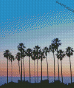 Palm Trees In California Diamond Painting