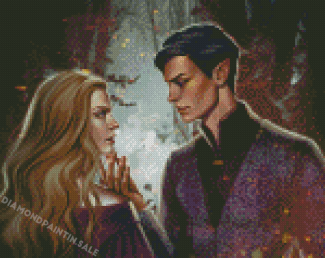 Rhysand And Feyre Lovers Diamond Painting