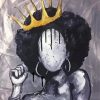 Abstract Black Queen Diamond Painting