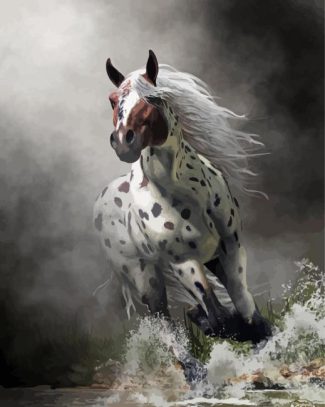 Aesthetic Horse In Water Diamond Painting