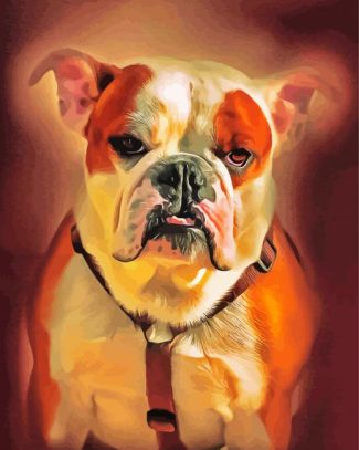American Bulldog Animal Diamond Painting