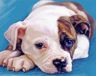 American Bulldog Art Diamond Painting