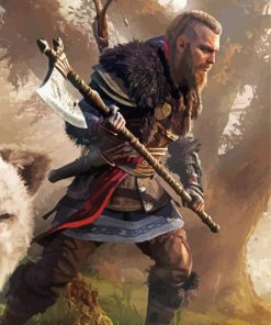 Assassin's Creed Valhalla Game Character Diamond Painting