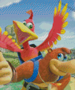 Banjo And kazooie Game Characters Diamond Painting