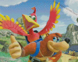 Banjo And kazooie Game Characters Diamond Painting