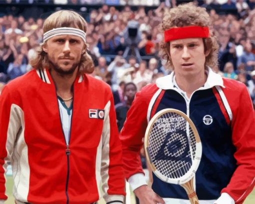 Bjorn Borg And John Mcenroe Diamond Painting