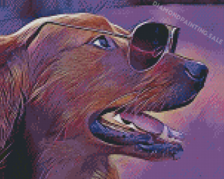 Classy Dog Pop Art Diamond Painting