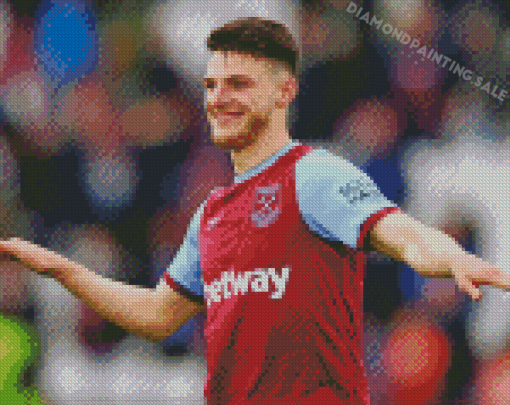 Declan Rice Football Player Diamond Painting