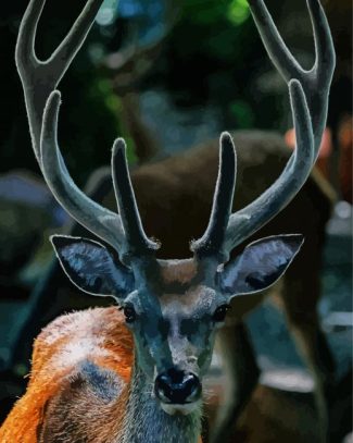 Deer Antlers Animal Diamond Painting