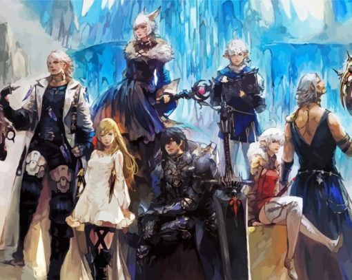 Final Fantasy XiV Game Characters Diamond Painting