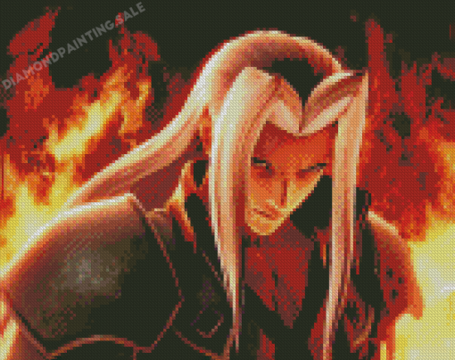 Final Fantasy VII Warrior Diamond Painting