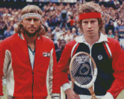 Bjorn Borg And John Mcenroe Diamond Painting