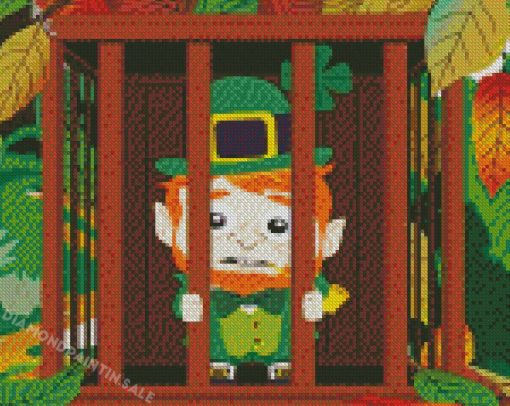 Leprechaun In A Trap Diamond Painting