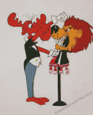 Lion And Bullwinkle Diamond Painting