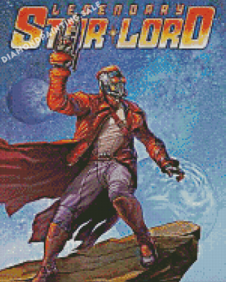 Marvel Comics Star Lord Poster Diamond Painting