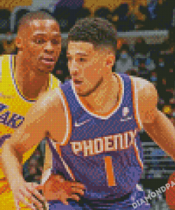 Phoenix Suns Vs Lakers Player Diamond Painting