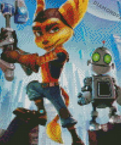 Ratchet And Clank Video Game Diamond Painting