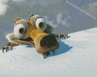 Scrat Animated Movie Character Diamond Painting