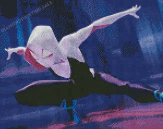 Spider Gwen Character Diamond Painting