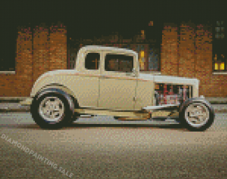 Beige 32 Ford Coupe Diamond Painting