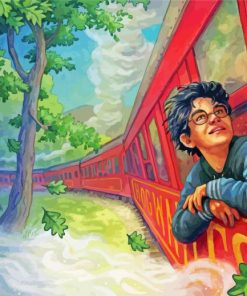 Harry Potter On Train Diamond Painting
