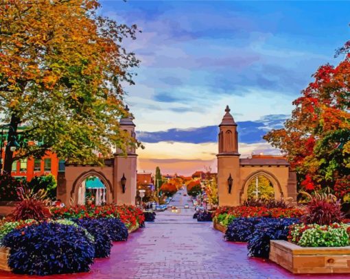 Indiana University Garden Diamond Painting