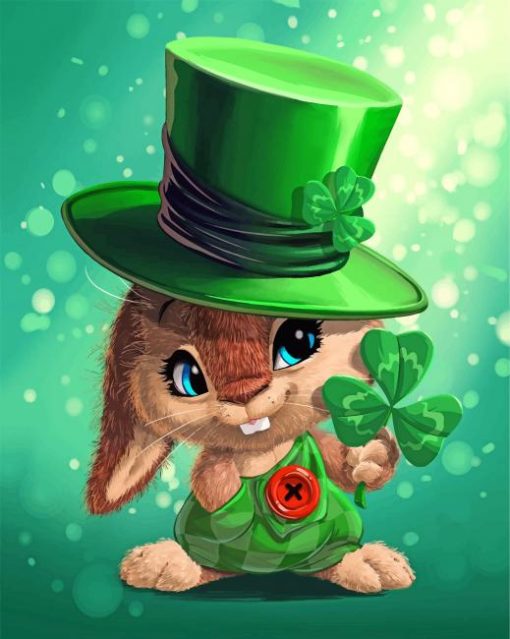 Leprechaun Rabbit Diamond Painting