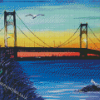 Mackinac Bridge Art Diamond Painting
