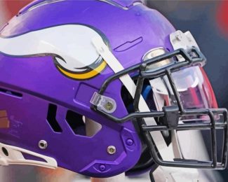 Minnesota Vikings Helmet Diamond Painting
