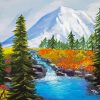 Mt Rainier Art Diamond Painting