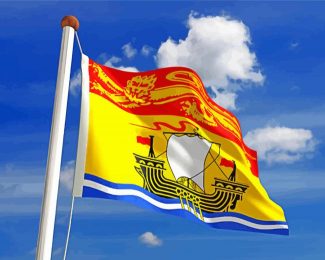 New Brunswick Canada Flag Diamond Painting